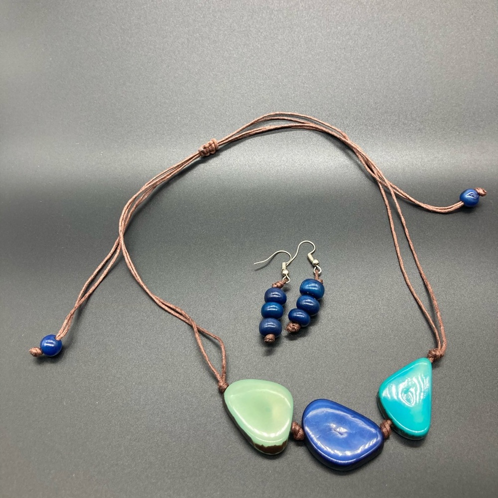 Tagua Nut Necklace / Organic Jewelry